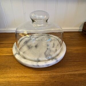 Marble Tray Cheese Dome